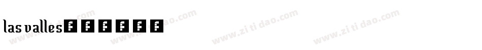 las valles字体转换